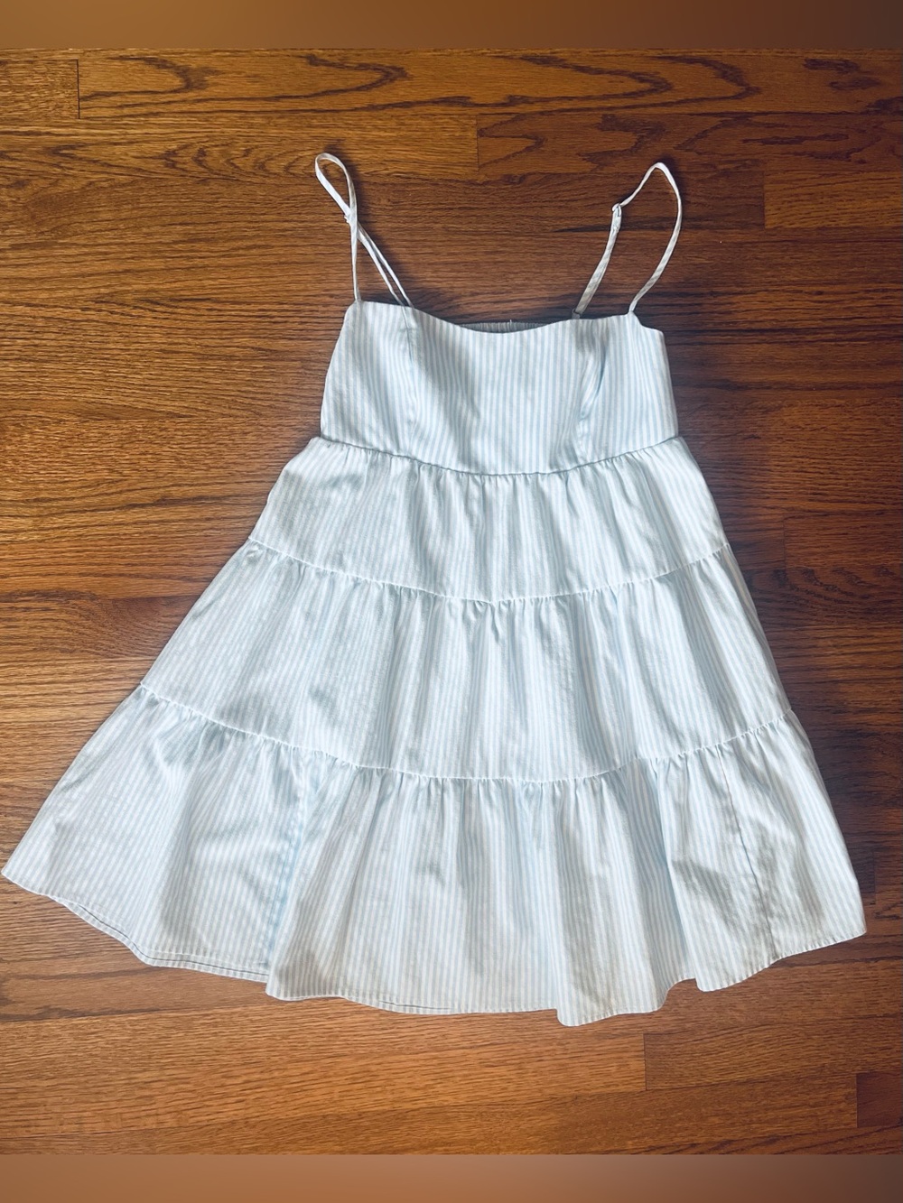 Kimchi Blue Women’s Striped Sundress with Spaghetti Straps